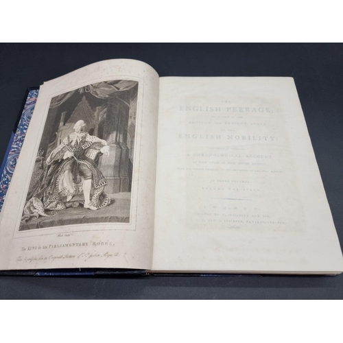 33 - BINDINGS: 'The English Peerage; or, a view of the ancient and present state of the English nobi... 