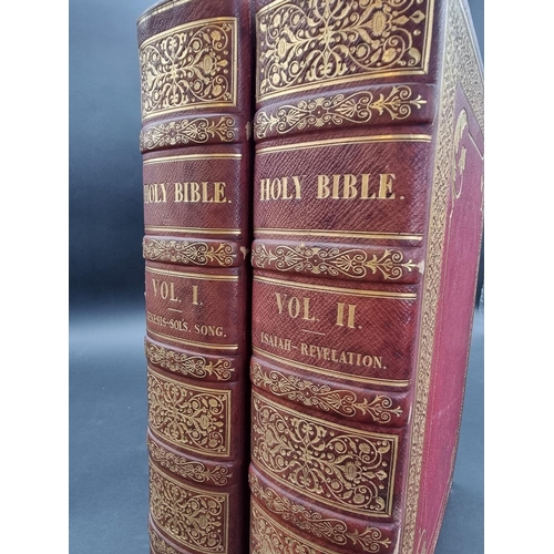 35 - BIBLE IN FINE BINDING BY HERING: 'The Holy Bible containing the Old and New Testaments...'. Cambridg... 