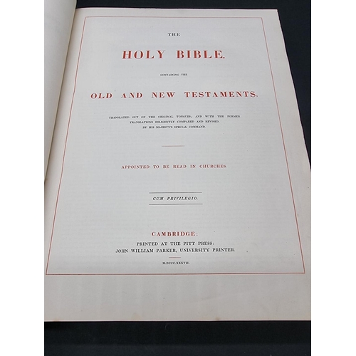 35 - BIBLE IN FINE BINDING BY HERING: 'The Holy Bible containing the Old and New Testaments...'. Cambridg... 