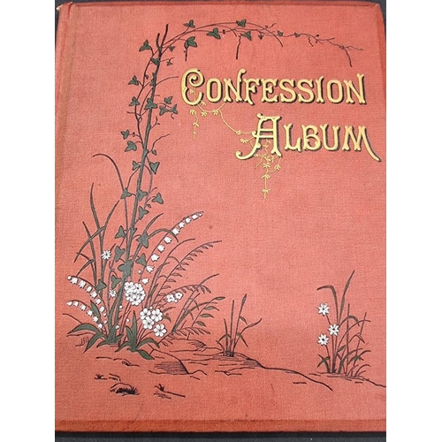 37 - 'CONFESSION ALBUM': 'Confession Album. A mirror reflecting the general sentiments &c of my frien... 