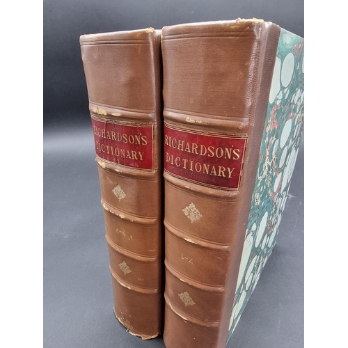 40 - RICHARDSON (Charles): 'A New Dictionary of the English Language, combining Explanation with Ety... 