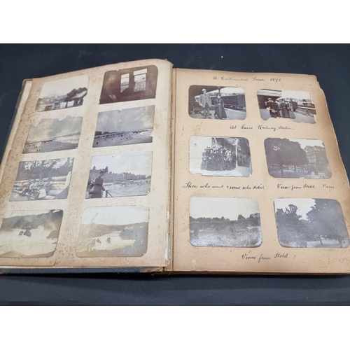 41 - PHOTOGRAPH ALBUM: BRITISH and EUROPEAN TOUR: an interesting album of approx 380 small-format albumen... 