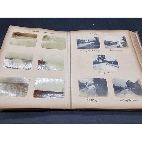 41 - PHOTOGRAPH ALBUM: BRITISH and EUROPEAN TOUR: an interesting album of approx 380 small-format albumen... 