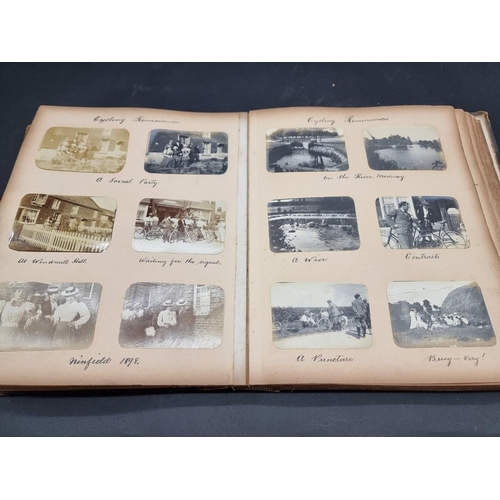 41 - PHOTOGRAPH ALBUM: BRITISH and EUROPEAN TOUR: an interesting album of approx 380 small-format albumen... 