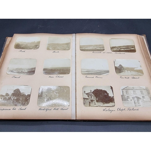 41 - PHOTOGRAPH ALBUM: BRITISH and EUROPEAN TOUR: an interesting album of approx 380 small-format albumen... 