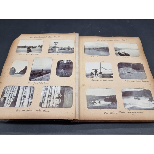 41 - PHOTOGRAPH ALBUM: BRITISH and EUROPEAN TOUR: an interesting album of approx 380 small-format albumen... 