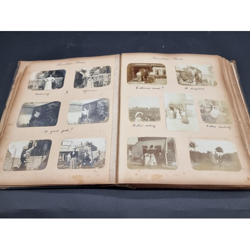 41 - PHOTOGRAPH ALBUM: BRITISH and EUROPEAN TOUR: an interesting album of approx 380 small-format albumen... 