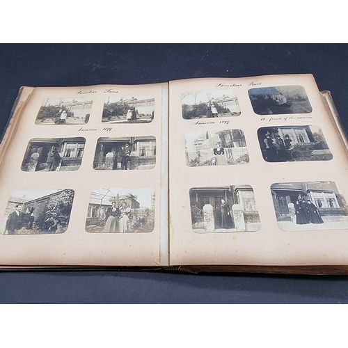 41 - PHOTOGRAPH ALBUM: BRITISH and EUROPEAN TOUR: an interesting album of approx 380 small-format albumen... 