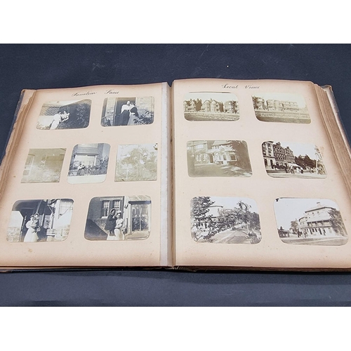 41 - PHOTOGRAPH ALBUM: BRITISH and EUROPEAN TOUR: an interesting album of approx 380 small-format albumen... 