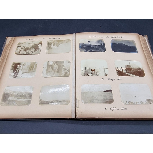 41 - PHOTOGRAPH ALBUM: BRITISH and EUROPEAN TOUR: an interesting album of approx 380 small-format albumen... 