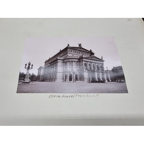 42 - PHOTOGRAPH ALBUM: EUROPEAN TOUR: late 19thc album, densely filled with albumen-print photograph... 