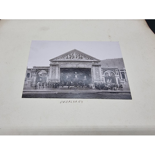 42 - PHOTOGRAPH ALBUM: EUROPEAN TOUR: late 19thc album, densely filled with albumen-print photograph... 