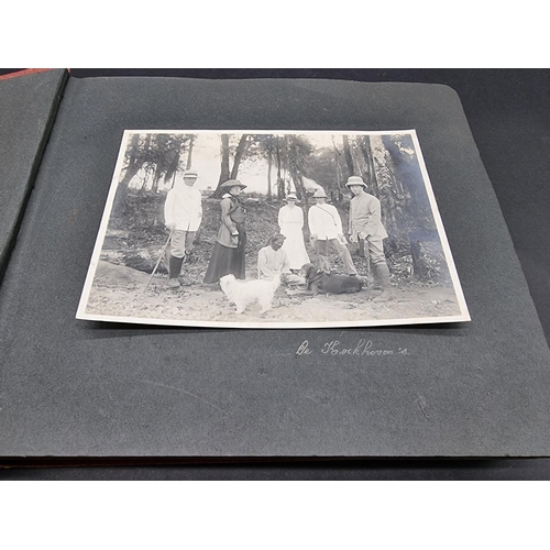 47 - INDONESIA: PHOTOGRAPH ALBUM: containing approx 200 corner mounted original photographs mostly of col... 