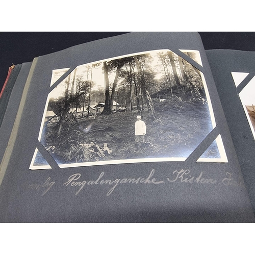 47 - INDONESIA: PHOTOGRAPH ALBUM: containing approx 200 corner mounted original photographs mostly of col... 