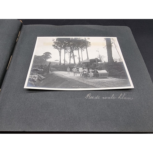 47 - INDONESIA: PHOTOGRAPH ALBUM: containing approx 200 corner mounted original photographs mostly of col... 