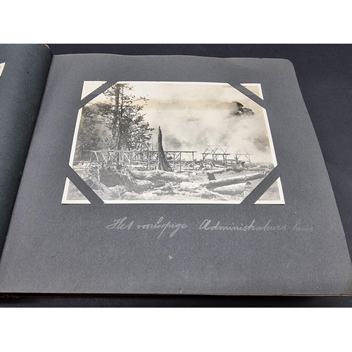 47 - INDONESIA: PHOTOGRAPH ALBUM: containing approx 200 corner mounted original photographs mostly of col... 