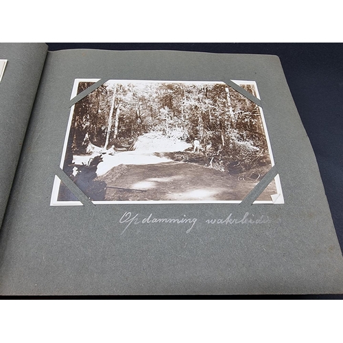 47 - INDONESIA: PHOTOGRAPH ALBUM: containing approx 200 corner mounted original photographs mostly of col... 