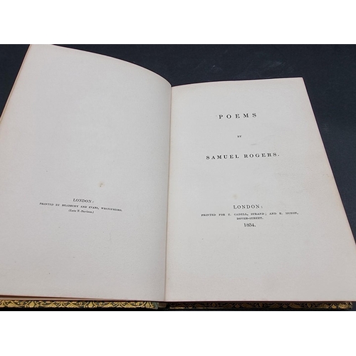 48 - BINDINGS: ROGERS (Samuel): 'Italy, a Poem..', London, printed for T Cadell, 1830: FIRST EDITION... 