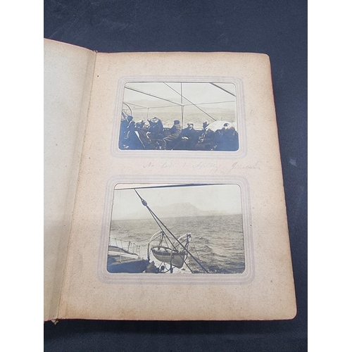 49 - PHOTOGRAPH ALBUMS: a group of 3 small format early c20 albums, to include an album of 91 b&... 