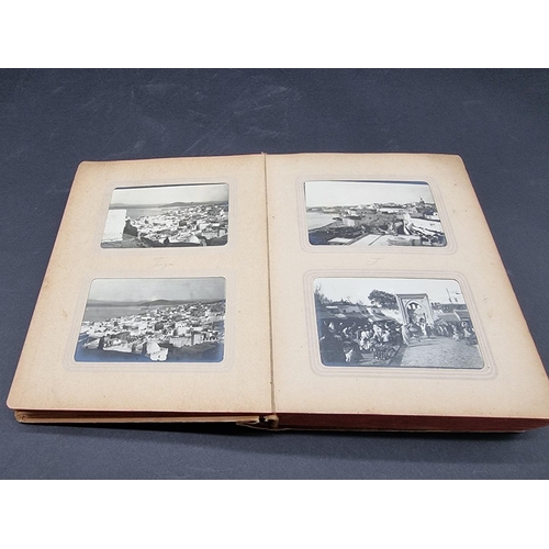 49 - PHOTOGRAPH ALBUMS: a group of 3 small format early c20 albums, to include an album of 91 b&... 