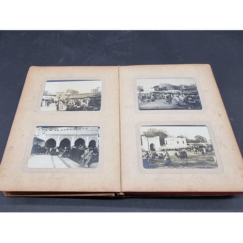 49 - PHOTOGRAPH ALBUMS: a group of 3 small format early c20 albums, to include an album of 91 b&... 