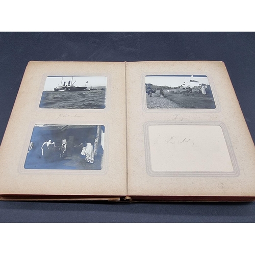 49 - PHOTOGRAPH ALBUMS: a group of 3 small format early c20 albums, to include an album of 91 b&... 