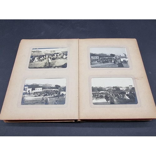 49 - PHOTOGRAPH ALBUMS: a group of 3 small format early c20 albums, to include an album of 91 b&... 