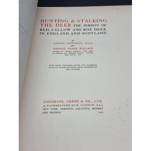 5 - EDWARDS (Lionel & WALLACE, Harold): 'Hunting & Stalking the Deer...the pursuit of Red, Fallo... 