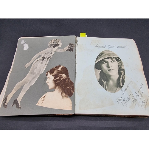 51 - SOCIETY BEAUTIES AND ACTRESSES: two autograph albums, early c20 period, many signed photographs and ... 