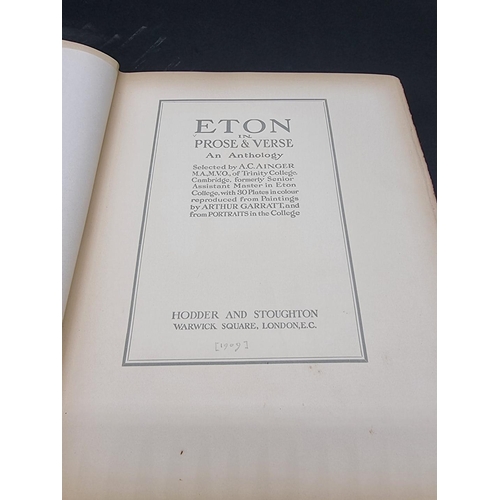 64 - ETON: MAXWELL LYTE (H C): 'A History of Eton College..', London, Macmillan, 1877: period vellum orna... 