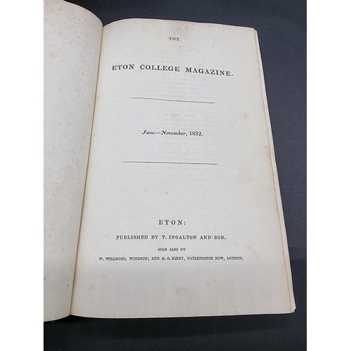 64 - ETON: MAXWELL LYTE (H C): 'A History of Eton College..', London, Macmillan, 1877: period vellum orna... 