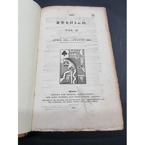 64 - ETON: MAXWELL LYTE (H C): 'A History of Eton College..', London, Macmillan, 1877: period vellum orna... 