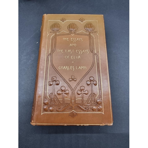 74 - CHIVERS BINDING: 'The Essays of Elia by Charles Lamb..': London, Dent, 1901: in kelligram bindi... 