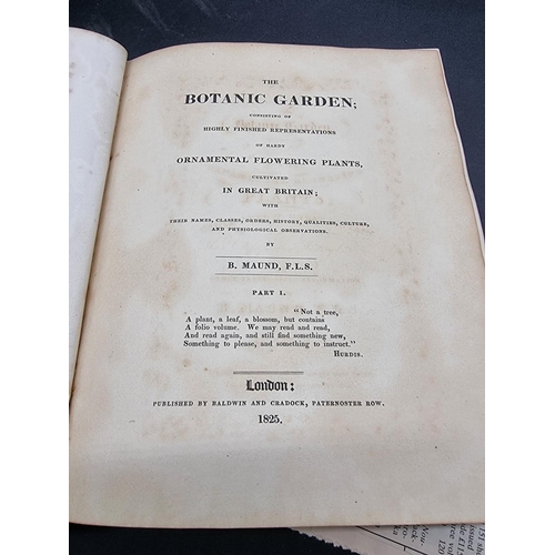 78 - MAUND (Benjamin): 'The Botanic Garden; consisting of highly finished representations of hardy o... 