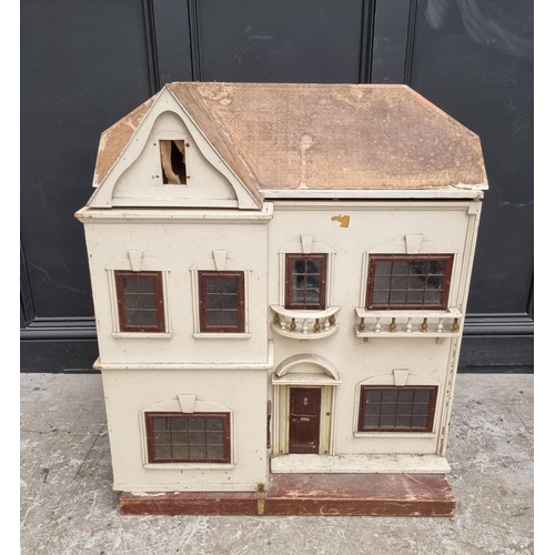 1681 - A large Edwardian G&J Lines dolls house, 92cm high x 80cm wide.