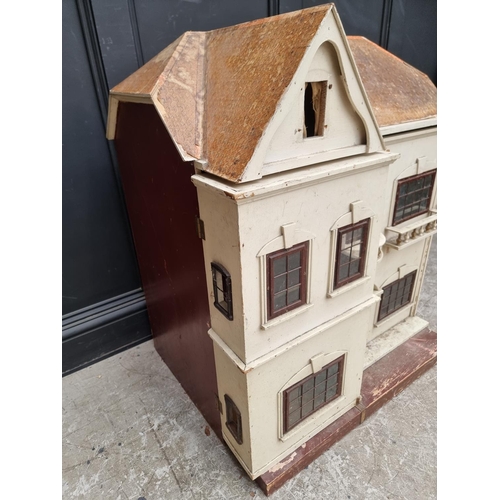 1681 - A large Edwardian G&J Lines dolls house, 92cm high x 80cm wide.