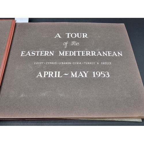 27 - PHOTOGRAPH ALBUM: 'A Tour of the Eastern Mediterranean..Egypt: Cyprus: Lebanon: Syria: Turkey & ... 