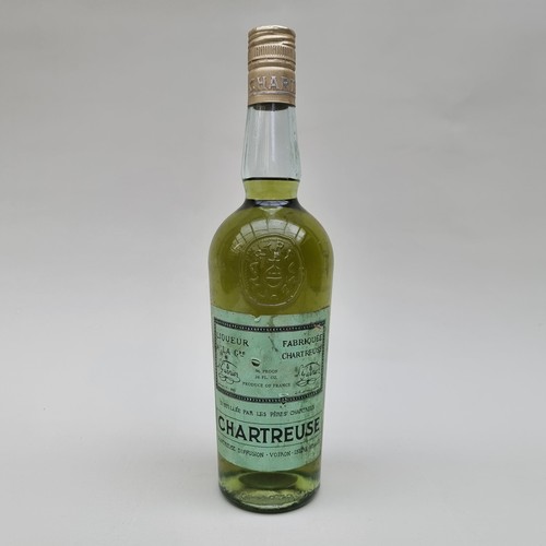 111 - A 24fl.oz. bottle of green Chartreuse, 96 proof, 1970s bottling.