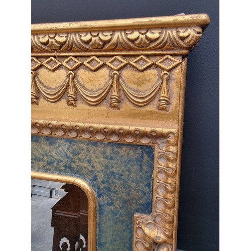 1117 - A reproduction giltwood framed pier mirror, 89.5 x 68cm.