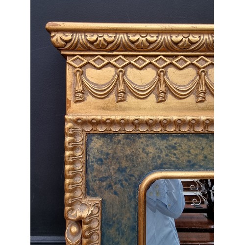 1117 - A reproduction giltwood framed pier mirror, 89.5 x 68cm.