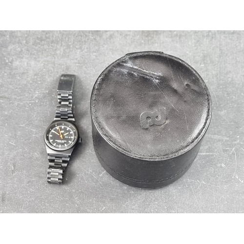 392 - A 1970s Porsche Design for Orfina PVD automatic wristwatch, 29mm, Ref. 7050S, on original bracelet.... 