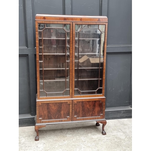 1003 - A circa 1920s mahogany bookcase, 98.5cm wide.