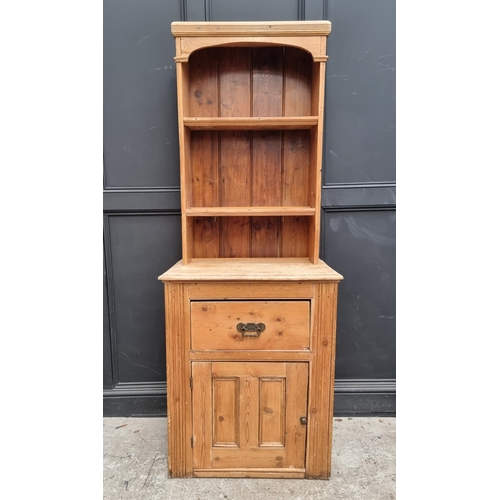 1009 - A pine cabinet, 77.5cm wide.