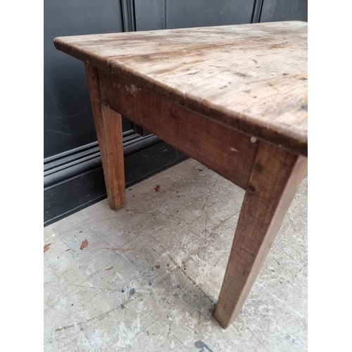 1012 - An old walnut rectangular low occasional table, 107.5cm wide.