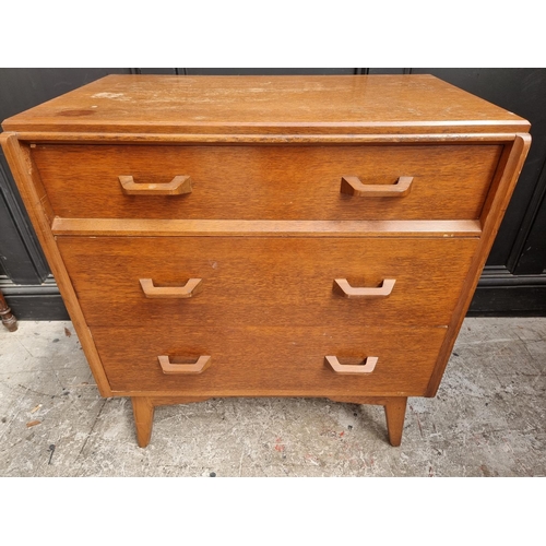 1087 - A mid-century G Plan oak chest of drawers, 76.5cm wide.