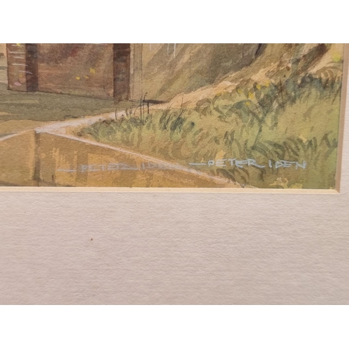 1185 - Peter Iden, South Pallant, Chichester, signed, watercolour and gouache, 25 x 40cm.... 