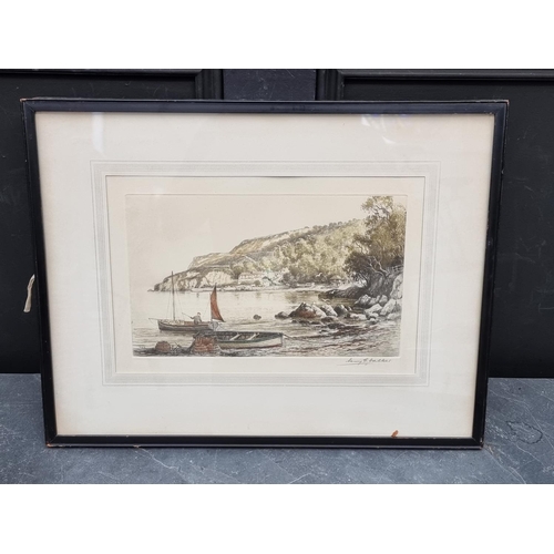 1198 - Henry G Walker, harbour scenes, a set of four, each signed in pencil, colour engraving, pl.17.5... 