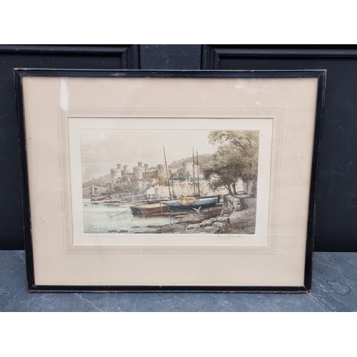 1198 - Henry G Walker, harbour scenes, a set of four, each signed in pencil, colour engraving, pl.17.5... 