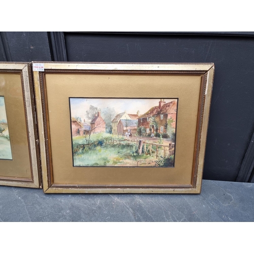 1204 - Maurice Randall, 'Throop, Dorset'; 'Ensbury, Dorset', two works, each signed and titled, watercolour... 