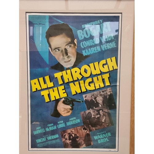 1222 - Film Posters: 'All Through the Night', starring Humphrey Bogart, 72 x 48cm.... 